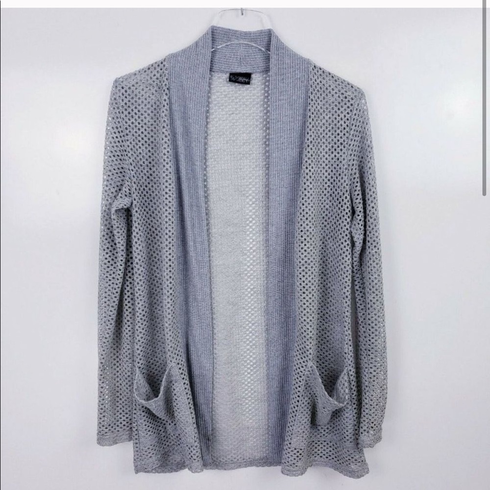 Day Trip Gray Knit Long Cardigan Sweater